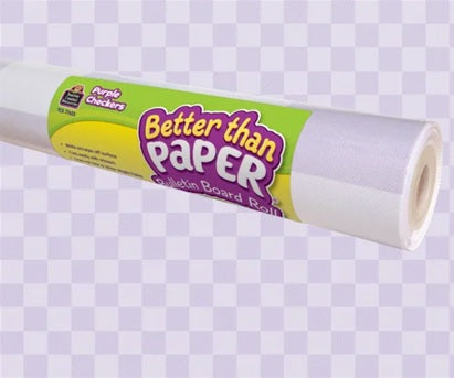 Purple Checkers Better Than Paper 4' x 12'