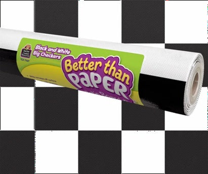 Black and White Big Checkers 4' x 12'