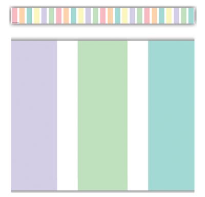 Pastel Pop Stripes Straight Border Trim