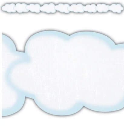 Clouds Die-Cut Border Trim