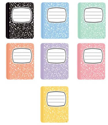 Composition Books Accents