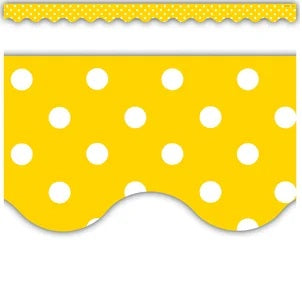 Border Yell Polka Dots
