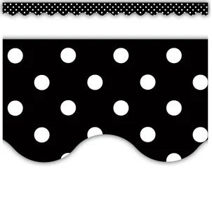 Border Black Polka Dots