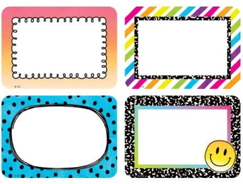 Brights 4Ever Name Tags/Labels