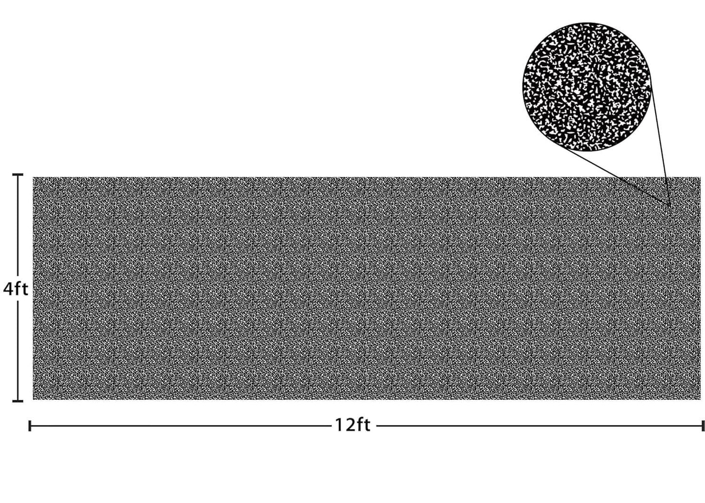 Better than Paper Composition 4' x 12'