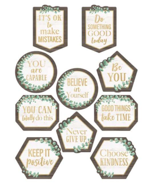 Accents Eucalyptus Positive Sayings [pk-30]