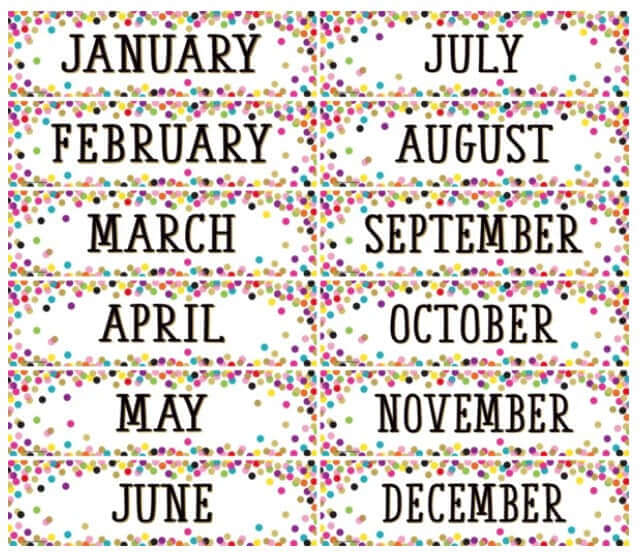 Monthly Headliners Confetti