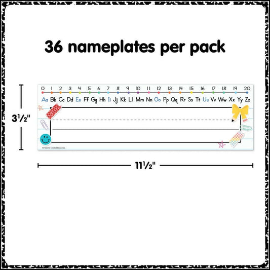 Name Plates Cool for School