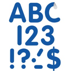 Letters 4" Blue Self Adhesive