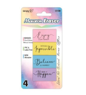 Macaron Eraser Set [pk-4]