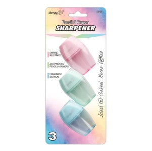Sharpener Pastel Colors [pk-3]
