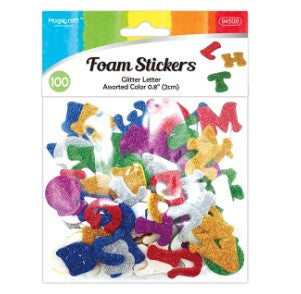 Eva Sticker Glitter Letters