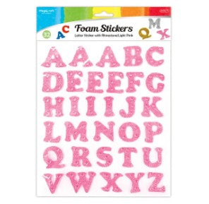 Foam Letter Sticker Pink