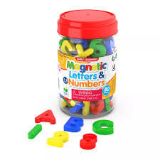 Magnetic Letters and Numbers