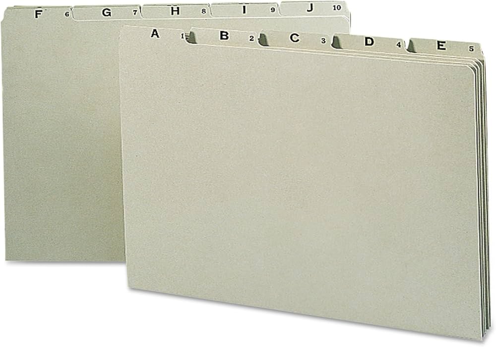 Dividers Letter A-Z