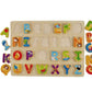 Wooden Letters And Illustrative Adventure Learning Puzzle