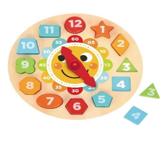 Colorful Puzzle Clock Numbers