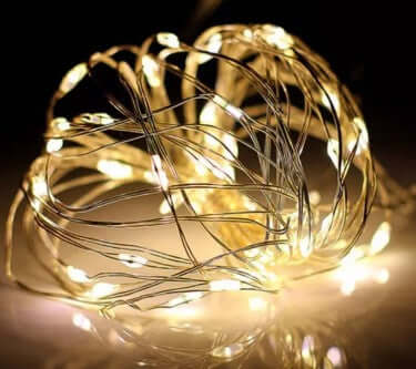 10ft 30 LED Fairy String Microdot Battery Operated Indoor Light - Warm White