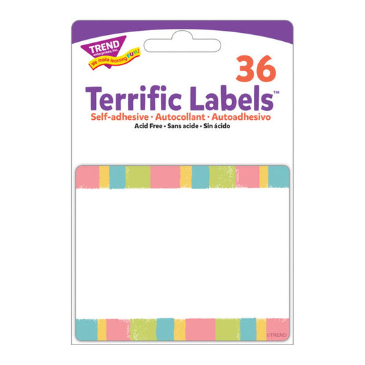 Labels Cheerful Stripes