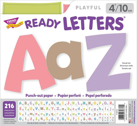 Letters 4" Uppercase/Lowercase