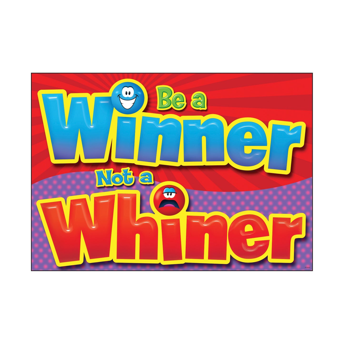 Poster Be a Winner Not be a Whiner