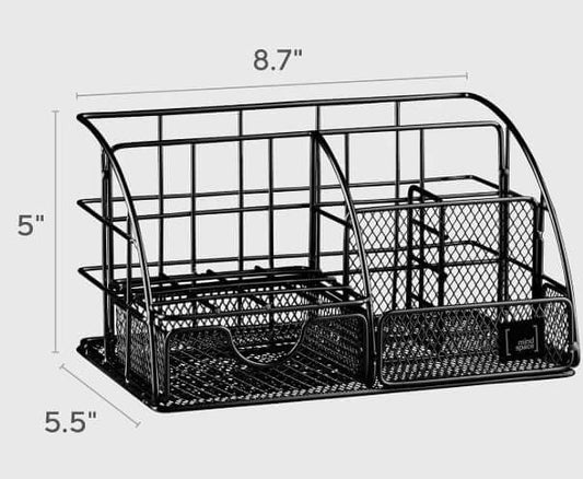 Desk Organizer Mesh Black
