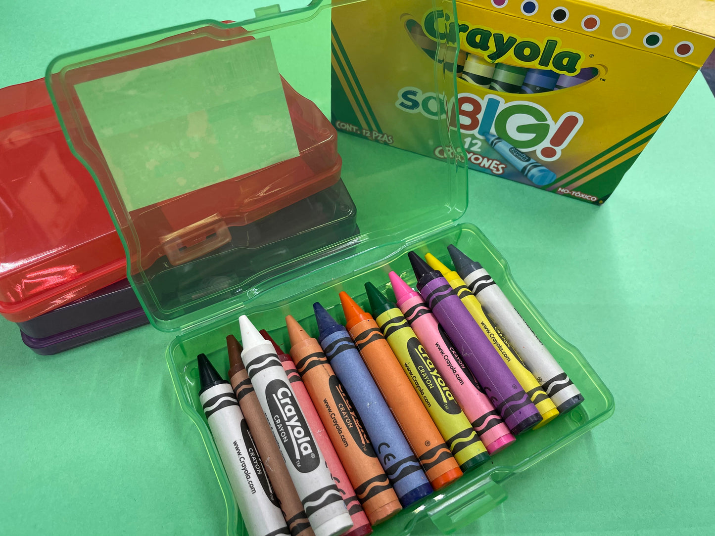 Plastic Box 4" x 6" [Crayon Box]