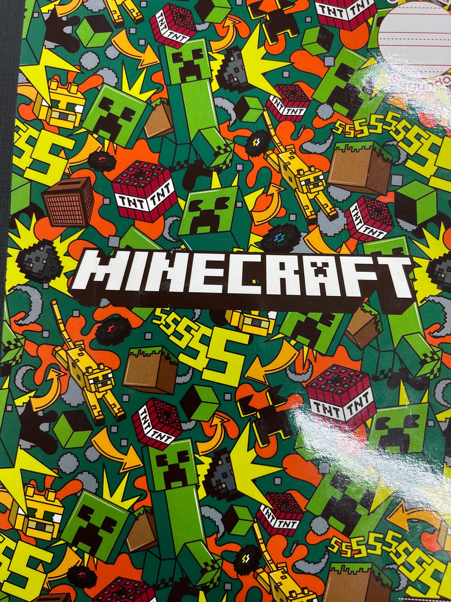 Libreta de Caligrafía Second Minecraft