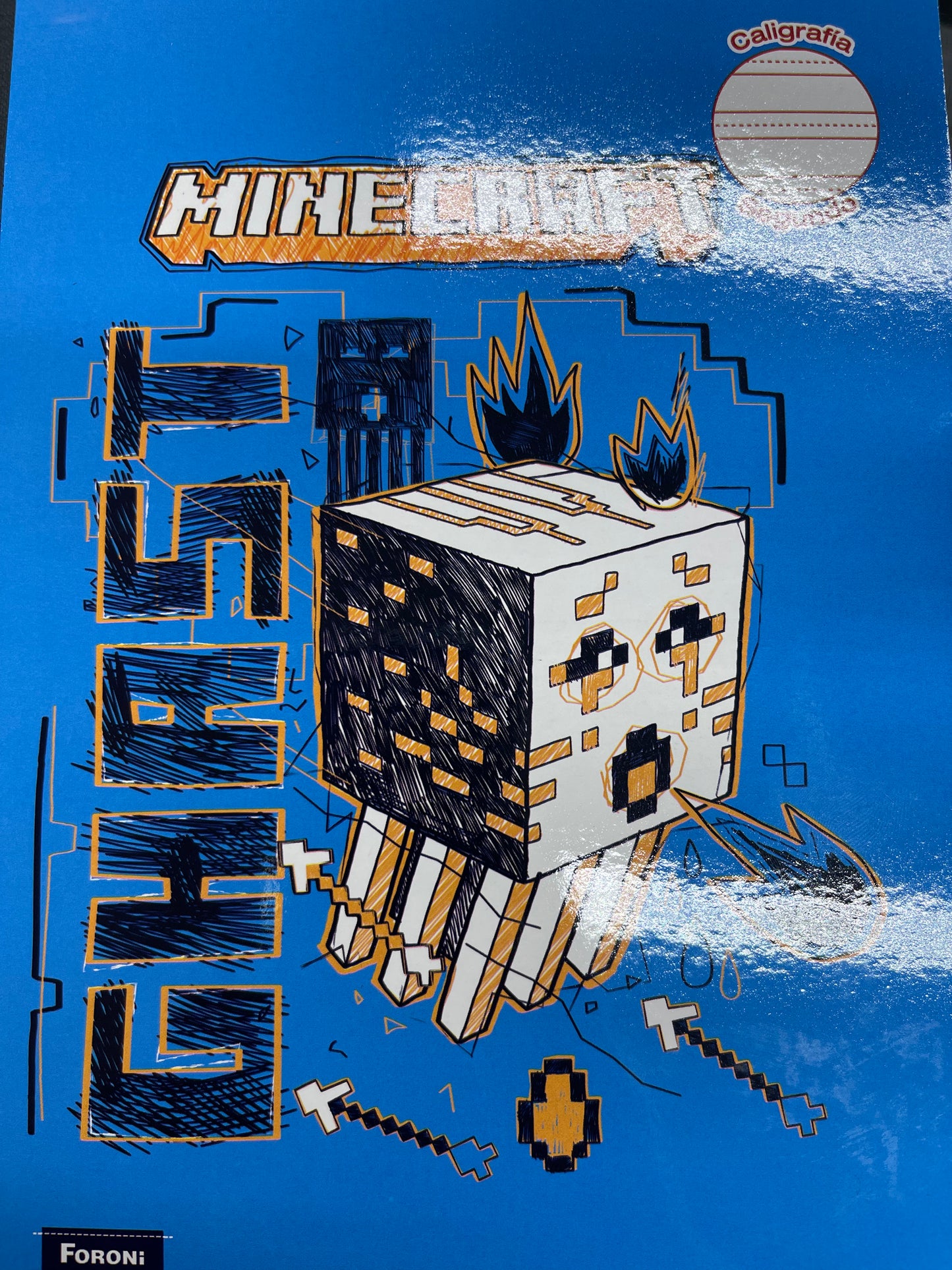 Libreta de Caligrafía Second Minecraft