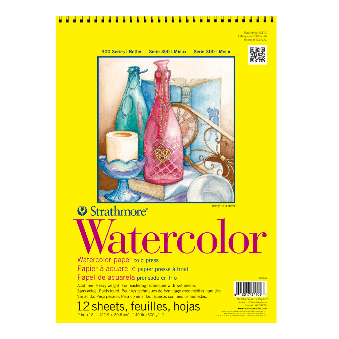 Pad Watercolor 9" x 12", 12 sheets [EACH]