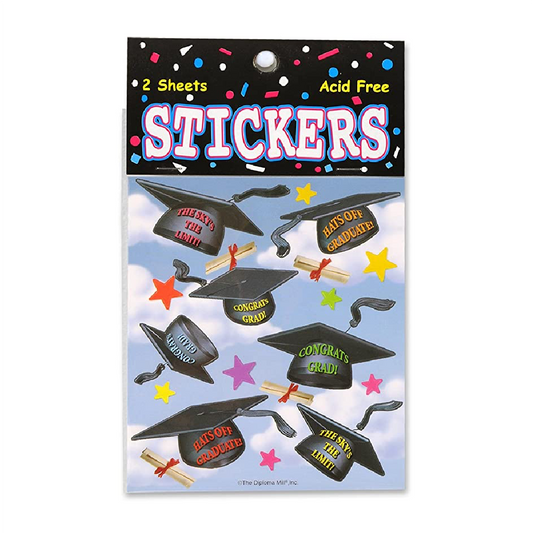 Stickers- Hats Off Graduation