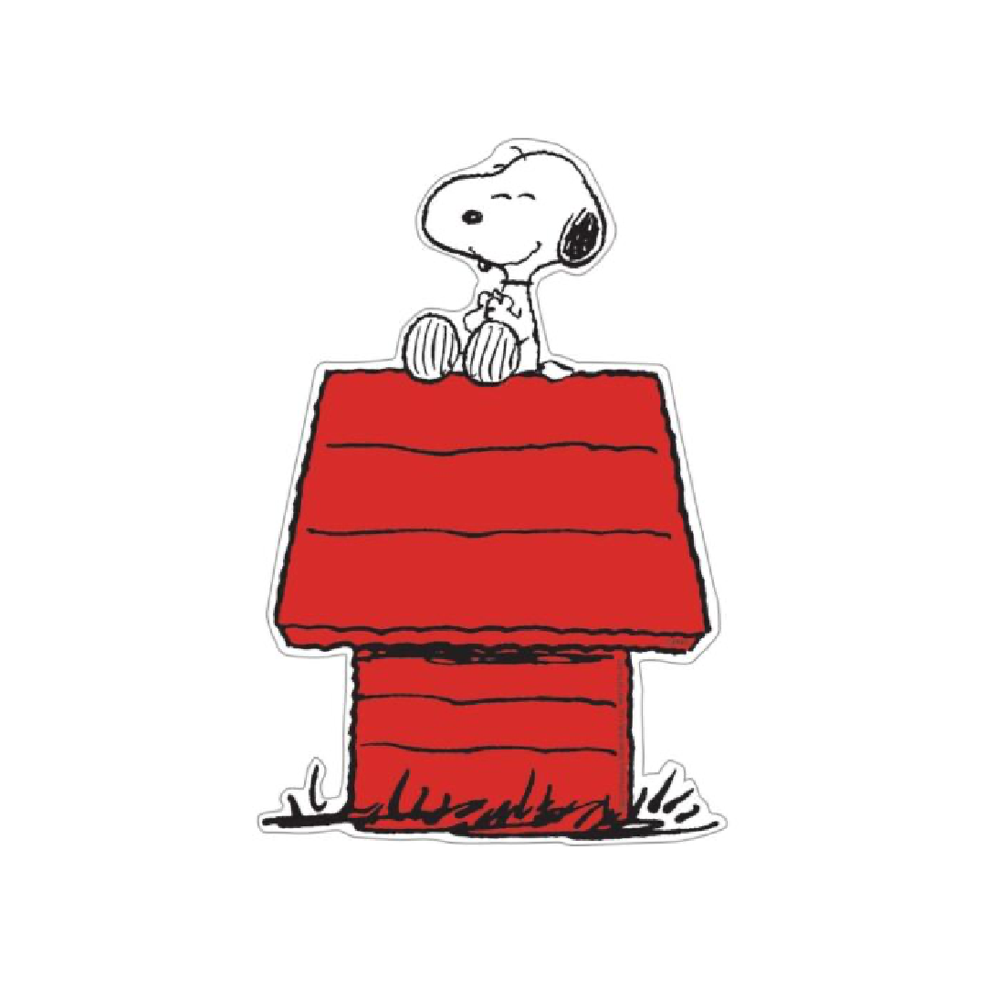 Accent Snoopy on dog house [pk-36]