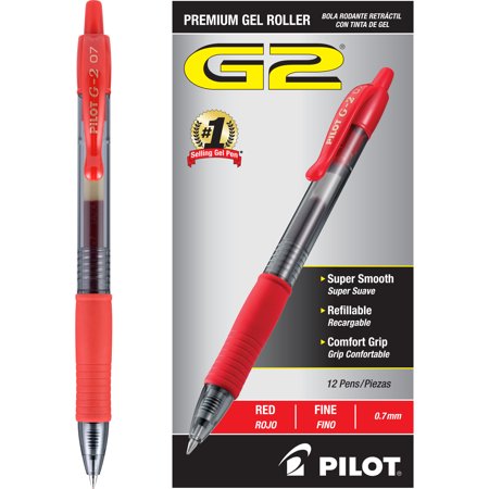 G2 Retractable Gel Ink Rolling Ball Red