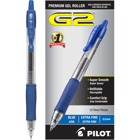 G2 Retractable Gel Ink Rolling Ball Blue
