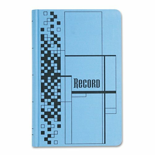 Record Ledger Book, 7.63" x 12.13", Blue, 500 Pages