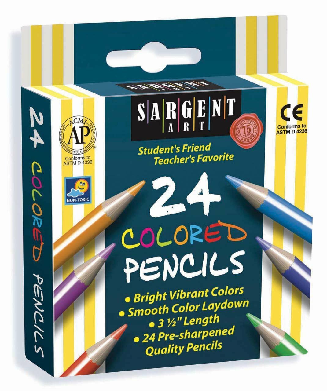 Half Size Colored Pencils Sert, Pk-24
