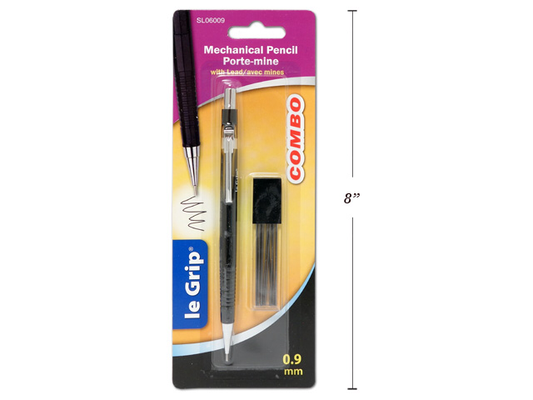 Mechanical Pencil 0.9 mm with Extra Leads