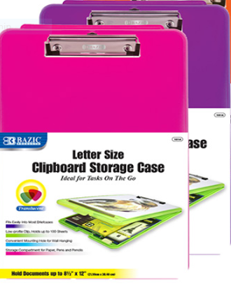Clipboard w/ Storage Case, Transluscent