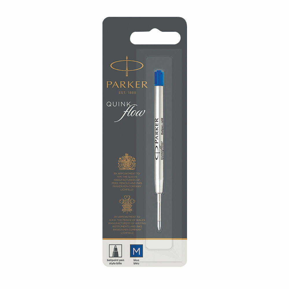 Parker Ballpoint Pen Refill, Blue, Medium