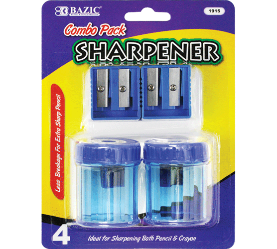 2 holes Sharpener + 2 Round Receptacle Sharpener