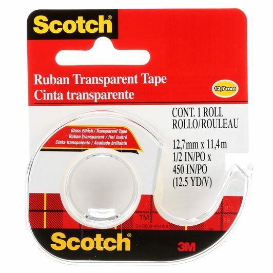 Transparent Tape 1/2" x 450"