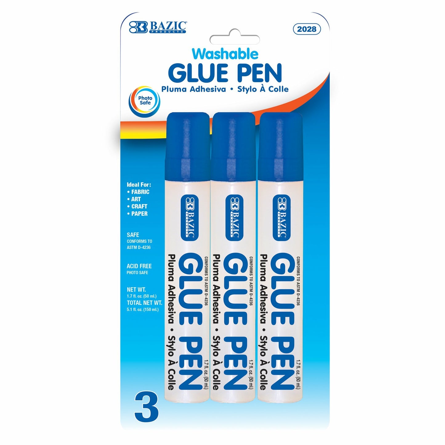 Glue Pen 1.7 oz. Pk-3