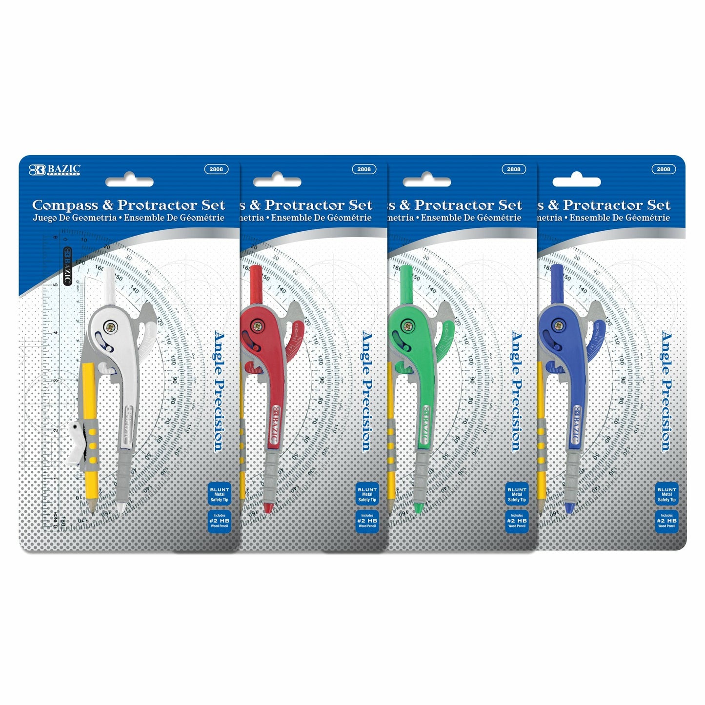 Compass & 6" Protractor Set