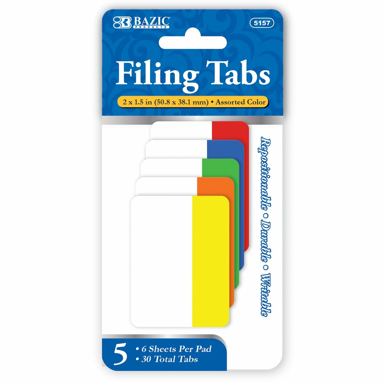 Filing Tabs, 2" x 1.5"