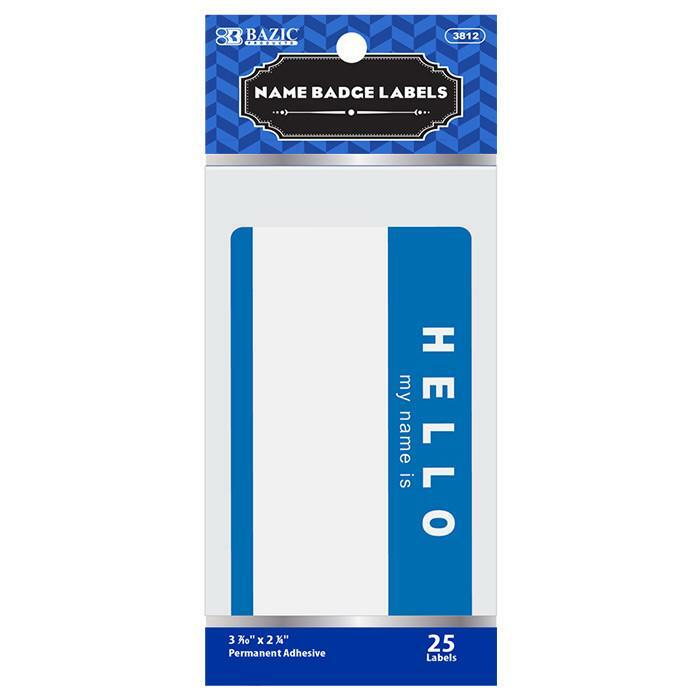 Name Badge Label "HELLO my name is"