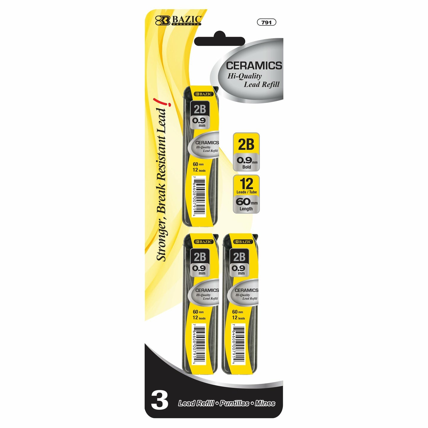 Lead Refill 0.9 mm Ceramics, High Quality [Pk-3]