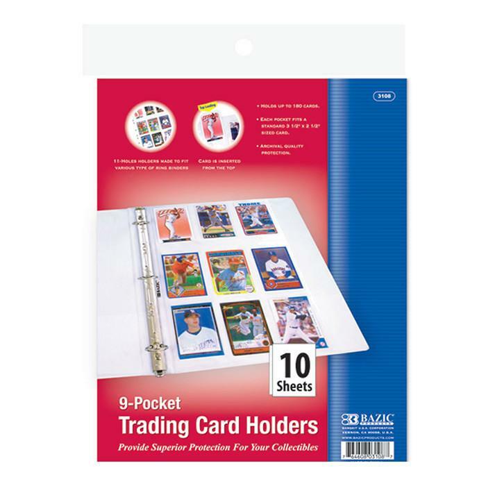 Card Holder, Sports, Top Loading 9-Pockets [10-pack]