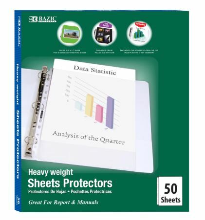 Sheet Protectors, Heavy Weight, Top Loading [Box-50]