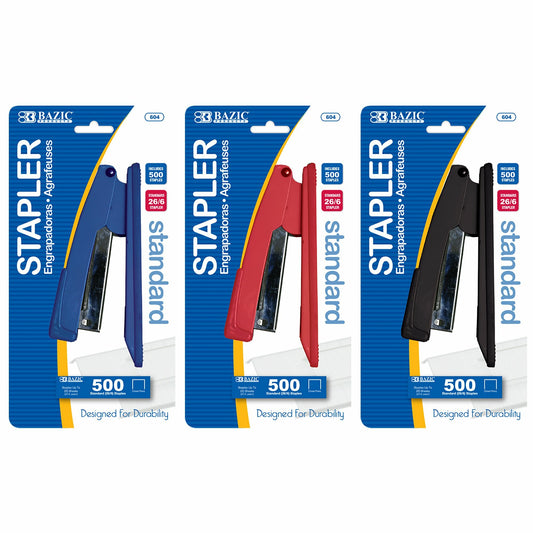 Stapler Standard Metal w/ 500 Staples
