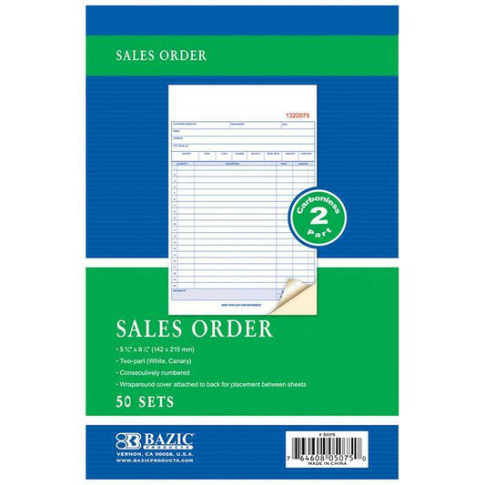 Sales Order Book Carbonless 2-Part